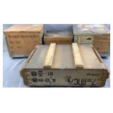 (4) Wooden Ammo Crates