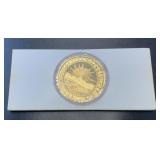 .999 Troy Oz Silver With 24kt Gold Plating