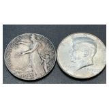 (2) .3617 Troy Oz Silver Coins