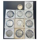 (11) .3617 Troy Oz Silver Coins
