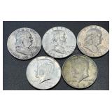 (5) .3617 Troy Oz Silver Coins