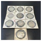 (11) .3617 Troy Oz Silver Coins