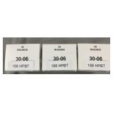 (60) Rnds Reloaded 30-06 168 HPBT