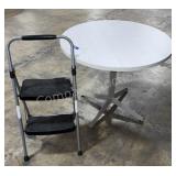 Round Table & Step Stool