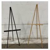 (2) Tripod Floor Easel