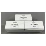 (150) Rnds Reloaded 30 Carbine 110g FMJ