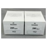 (40) Rnds reloaded 280 Rem 162g Soft Point