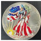 (1) 1999 American Eagle Colorized Silver Dollar