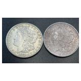 (2) 1921 .7734oz Silver Morgan Dollars