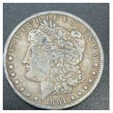 1901 .7734oz Silver Morgan Dollar