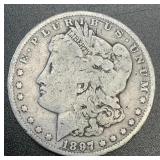 1887 .7734oz Silver Morgan Dollar
