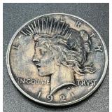 1921 .7734oz Silver Peace Dollar