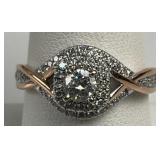 $3,365 Diamond 14k Two-Tone Gold Ring