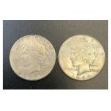1923 & 1924 .7734oz Silver Peace Dollars