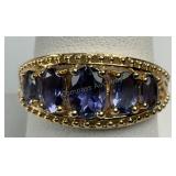 $1,550 Iolite 14k Yellow Gold Ring