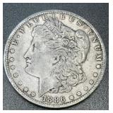 1886 .7734oz Silver Morgan Dollar