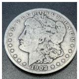 1902 .7734oz Silver Morgan Dollar