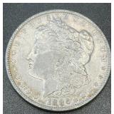 1886 .7734oz Silver Morgan Dollar