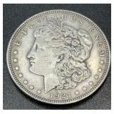 1921 .7734oz Silver Morgan Dollar
