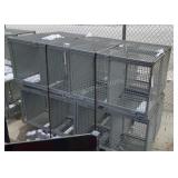 (4) Metal Wire Wall Mount Cages