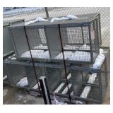 (4) Metal Wire Wall Mount Cages