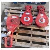 (3) McKissick 20 Ton Snatch Blocks