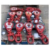 (10) McKissick 8 Ton Snatch Blocks