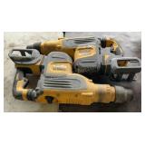 (2) DeWalt 60v Rotary Hammer Drills DCH733