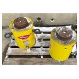 (2) Enerpac 400 Ton Hydraulic Rams