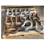 (10) Crosby 35 Ton Shackles