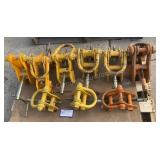 (9) Assorted  General Clamp Beam Clamps