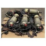 (4) SCBA Tanks, Packs & Masks