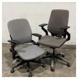 (2) Steelcase Rolling Office Chairs