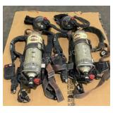 (2) SCBA Tanks, Packs & Masks