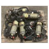 (6) Avon-ISI SCBA Tanks, Packs, & Masks