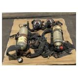(2) SCBA Tanks, Packs & Masks