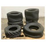 (6) Assorted Mower Tires