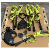 (6) Ryobi 18V String Trimmer Handles P2008