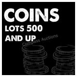 Coins Lots 500 & Up