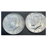 (2) .3617 Troy Oz Silver Coins