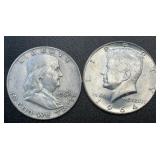 (2) .3617 Troy Oz Silver Coins