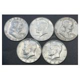 (5) .3617 Troy Oz Silver Coins
