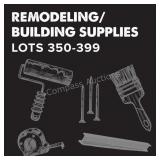 Remodeling/Building Supplies - Lots 350-399