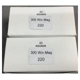 (40) Rnds Reloaded 300 WIN MAG Ammo