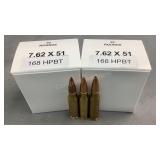 (40) Rnds Reloaded 7.62x51 Ammo