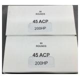 (100) Rnds Reloaded 45 ACP Ammo