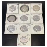 (10) .3617 Troy Oz Silver Coins