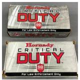 (100) Rnds Hornady Critical Duty 220g .45 Auto +P