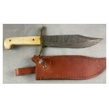 Bear & Son 11.75' Damascus Bowie