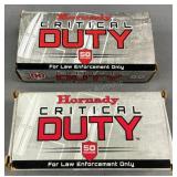 (100) Rnds Hornady Critical Duty 220g .45 Auto +P